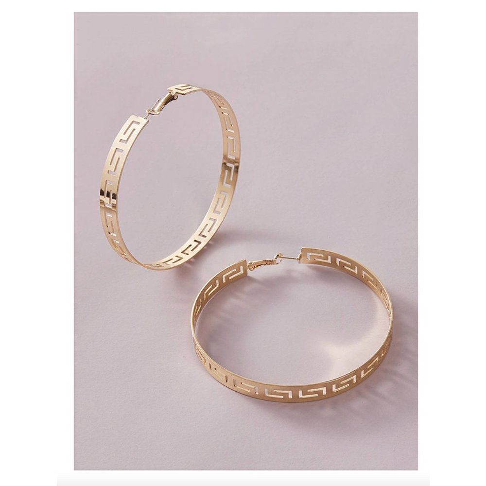 "Greek Goddess" Hoop Earrings